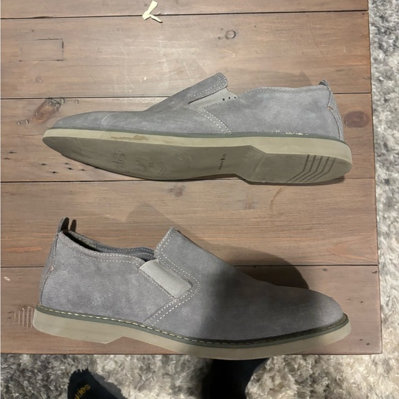 Florsheim Grey Suede Slippers Size 9 - Picture 2 of 6